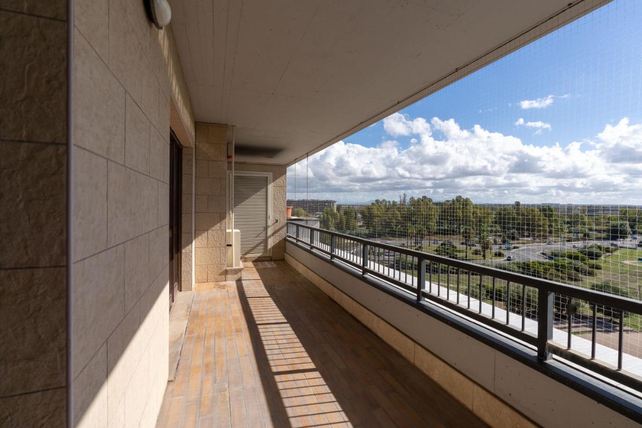 Perugino'S Peaceful Sky Terrace Apartment Ponte Galeria Bagian luar foto